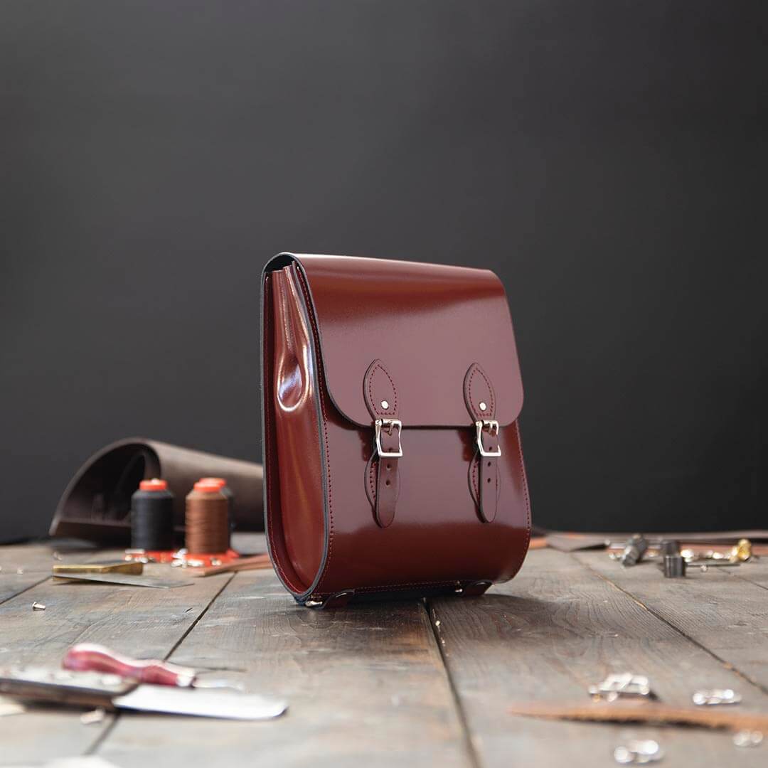 Leather satchel