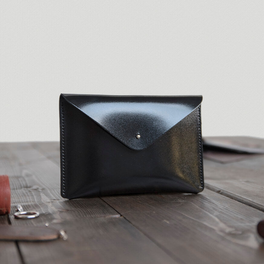 Mini Leather Envelope Clutch Bag