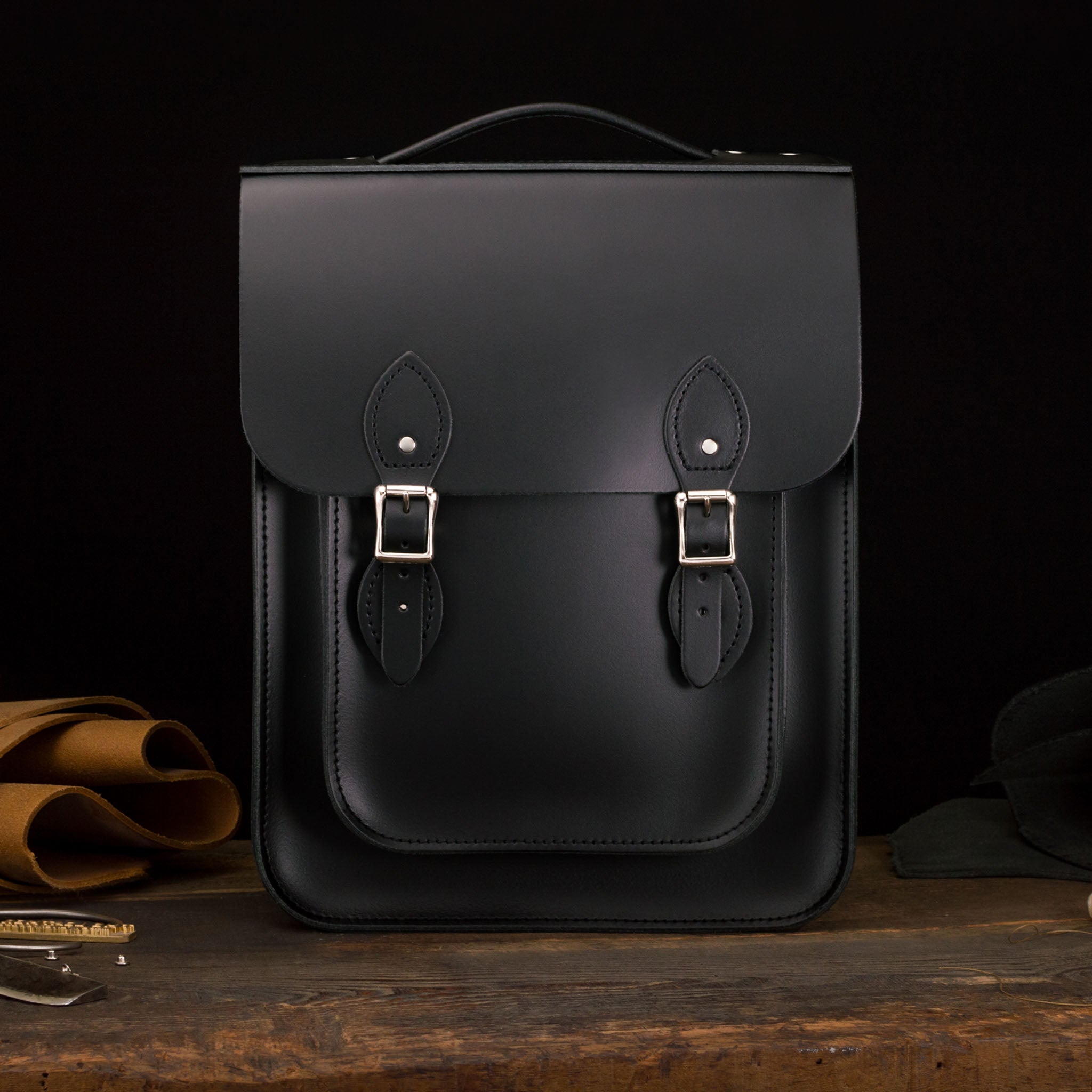 Medium Leather Backpack (Portrait) | The Leather Satchel Co. – The ...