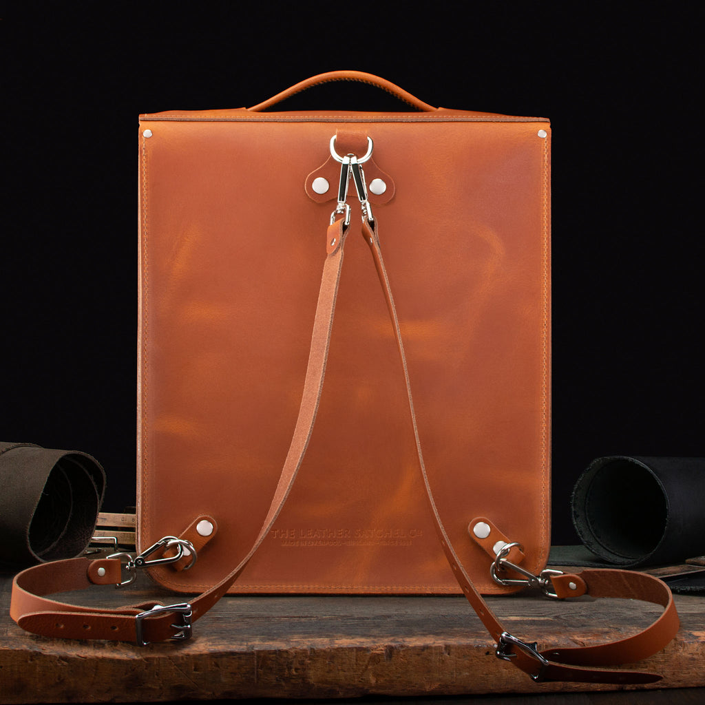 Large Leather Backpack (Portrait)