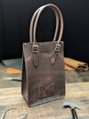 Mini Tote made from Distressed Walnut Husk Leather (MMRP USD$225)