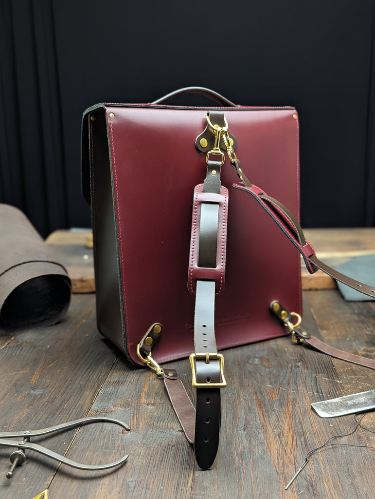 Large Portrait Backpack with Gold Hardware, a Full Inner Slip Pocket ...