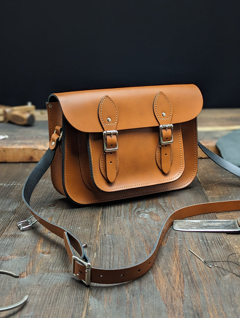 11" Classic Satchel made from London Tan Leather (MMRP USD$190)