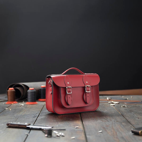 11 Inch Briefcase Satchel | The Leather Satchel Co. – The Leather