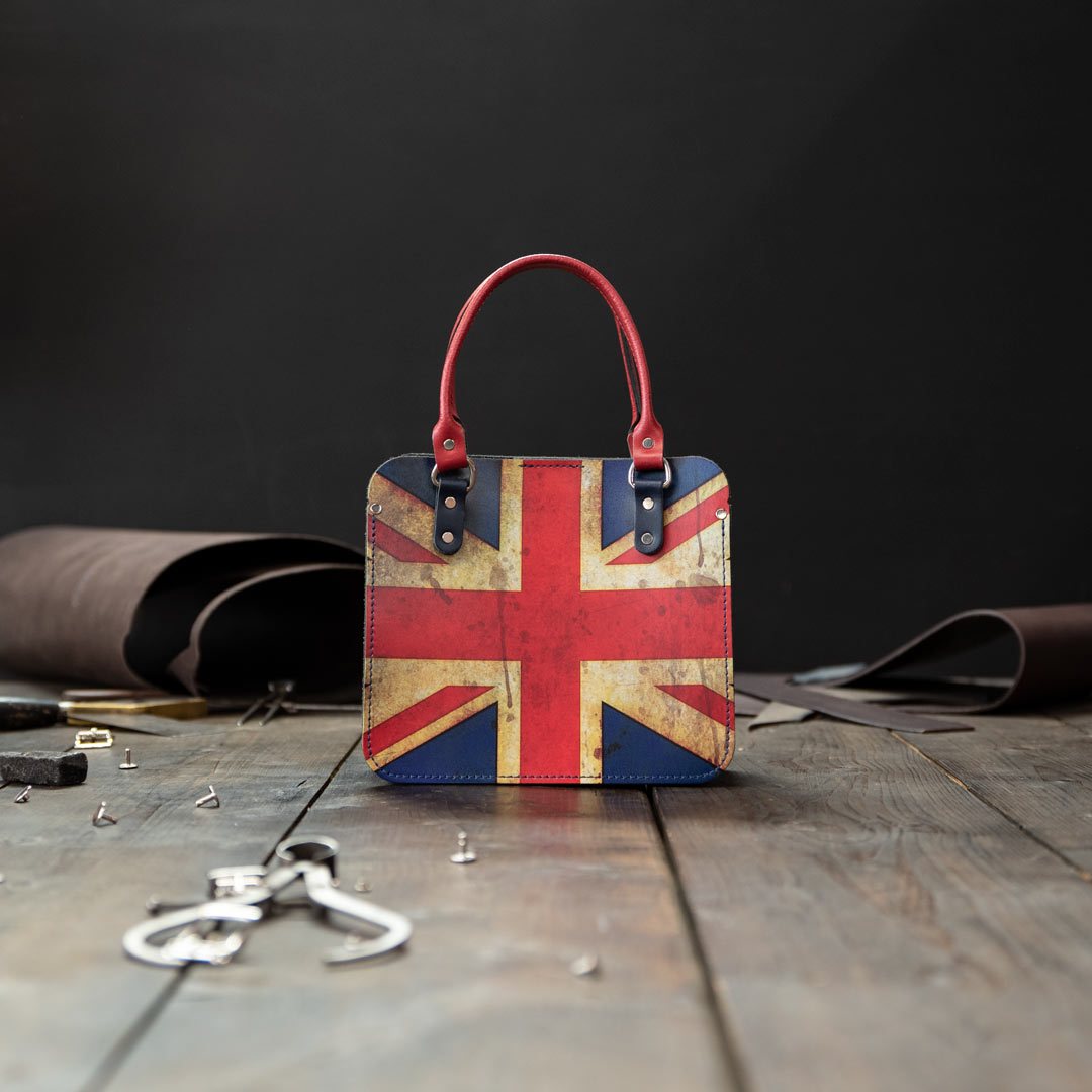 Union Jack leather handbag