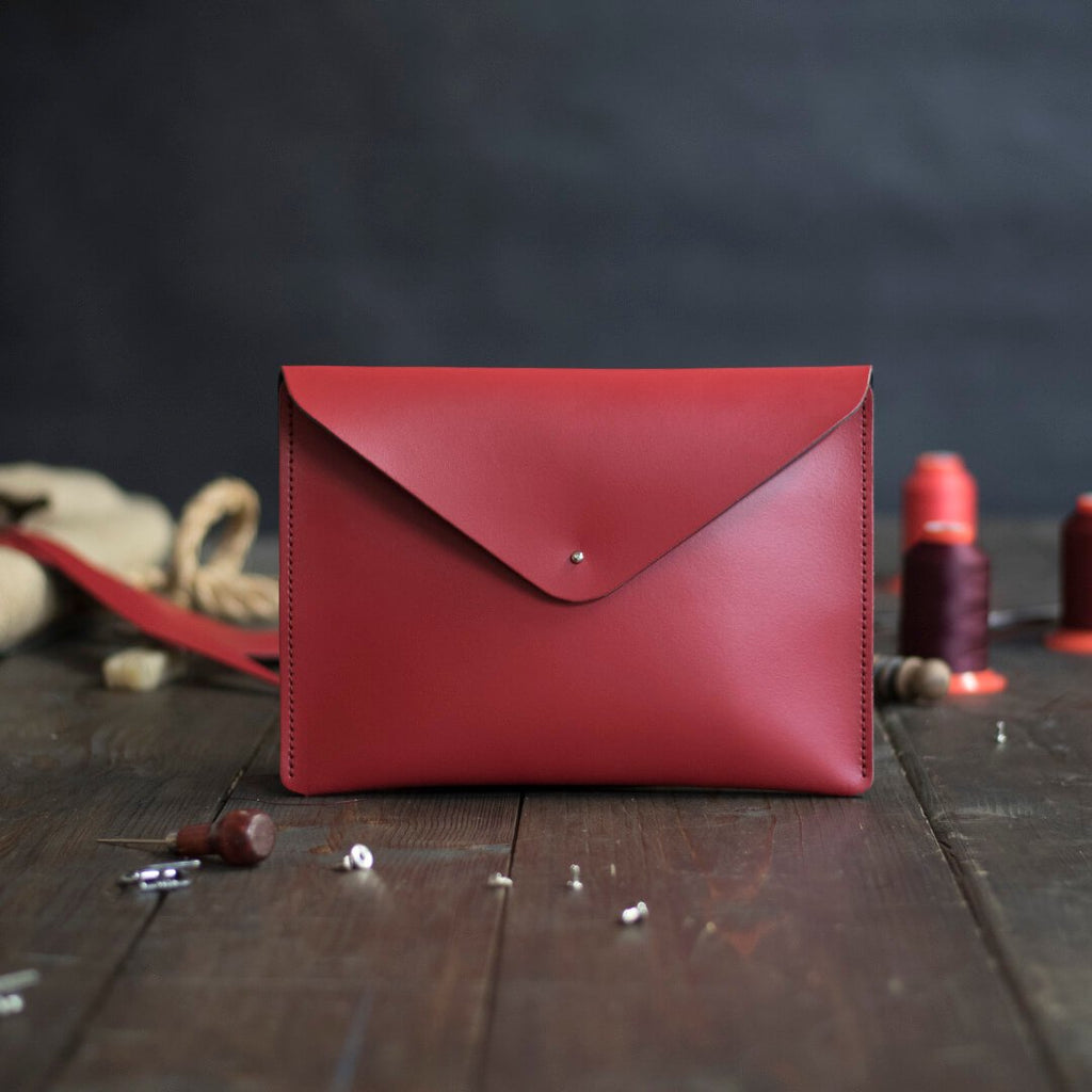 Standard Leather Envelope Clutch Bag