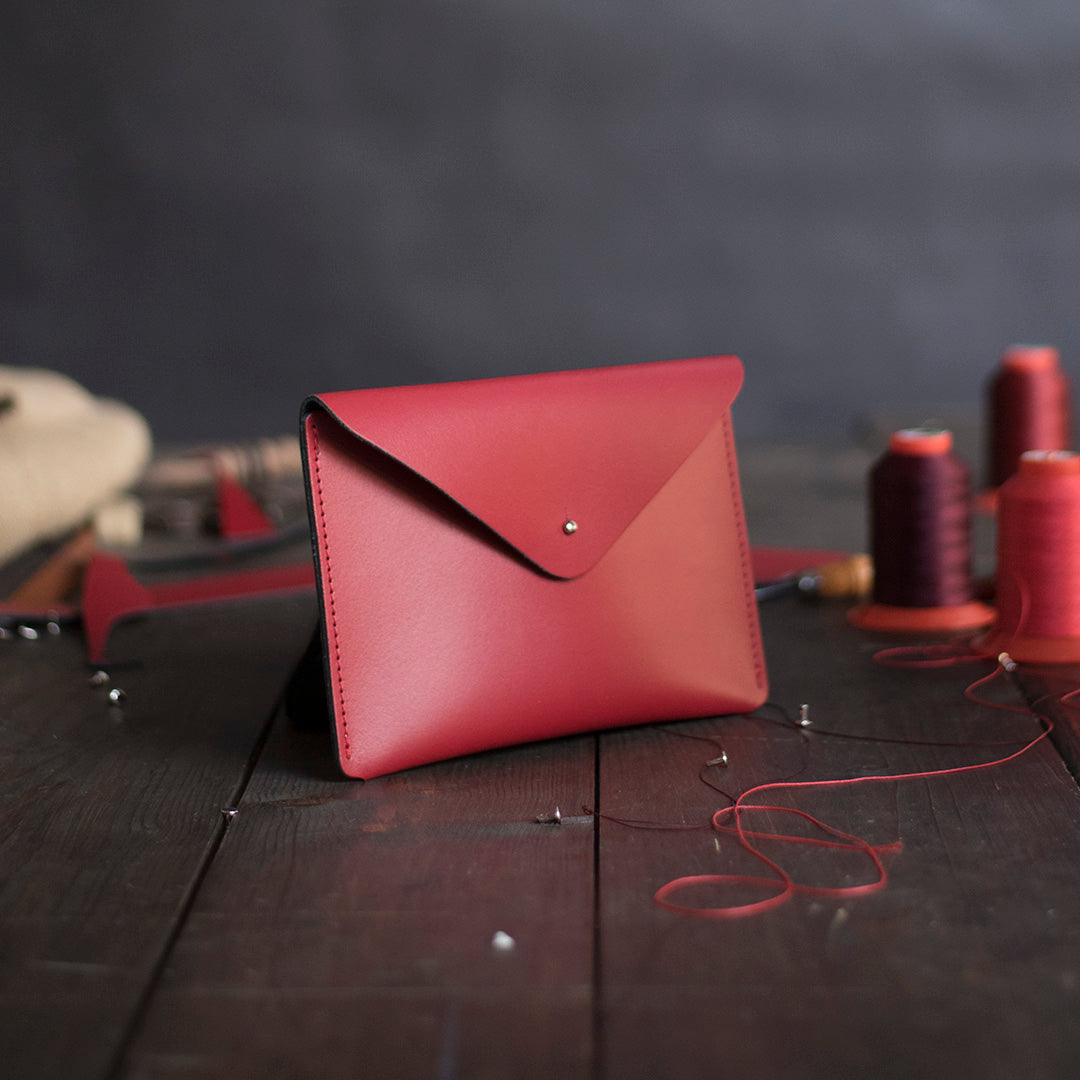Faux Leather Small Envelope Clutch main image 0
